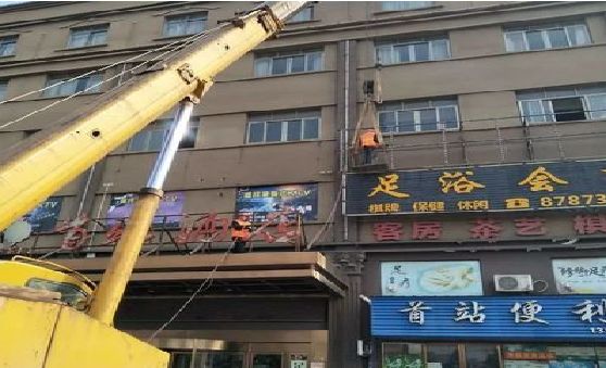 合川安装较高的门店招牌有什么好的方法？